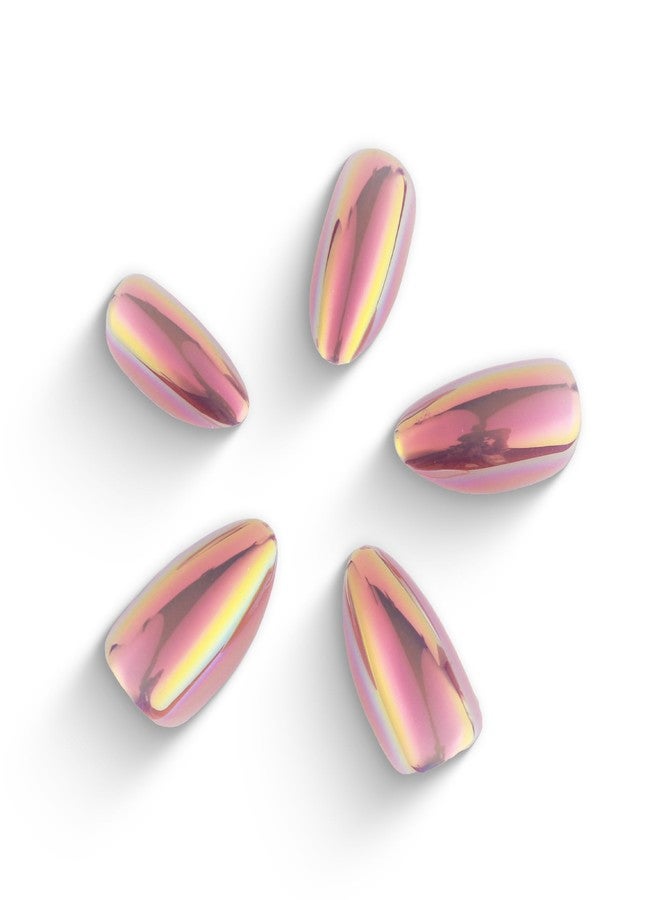 RENEE Stick On Nails Holographic Nail 02| 30 Reusable Artificial Fake Nail Set| Lightweight & Long Lasting| Easy To Use| Quick Fix For Festivals & Special Occasions - Image 2