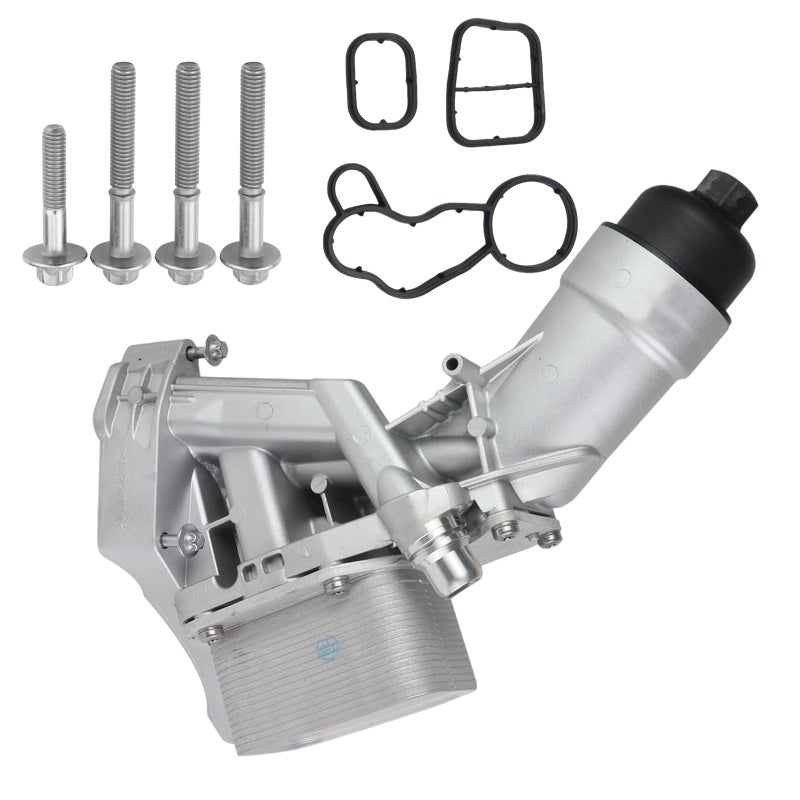 MUNIK 11428596283 Oil Cooler Filter Housing Assembly Compatible with 20162022 BMW 230i 330e 330i 330i GT xDrive 430i 530e 530i 740e xDrive X3 X4 Replace 11428596283