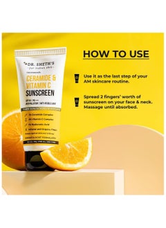 Sunscreen SPF 50 Cream with Ceramide & Vitamin C, 50g Each (Pack of 2) - pzsku/ZACEE0B304A91C2E9B1AAZ/45/_/1719612683/8c60d239-8d16-422f-8faa-a8daede9ca2c