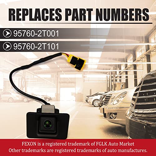 FEXON Rear View Backup Reverse Parking Camera Compatible with 2011 2012 2013 Kia Optima Hybrid 2.0L 2.4L Replaces# 95760-2T001 - Image 4
