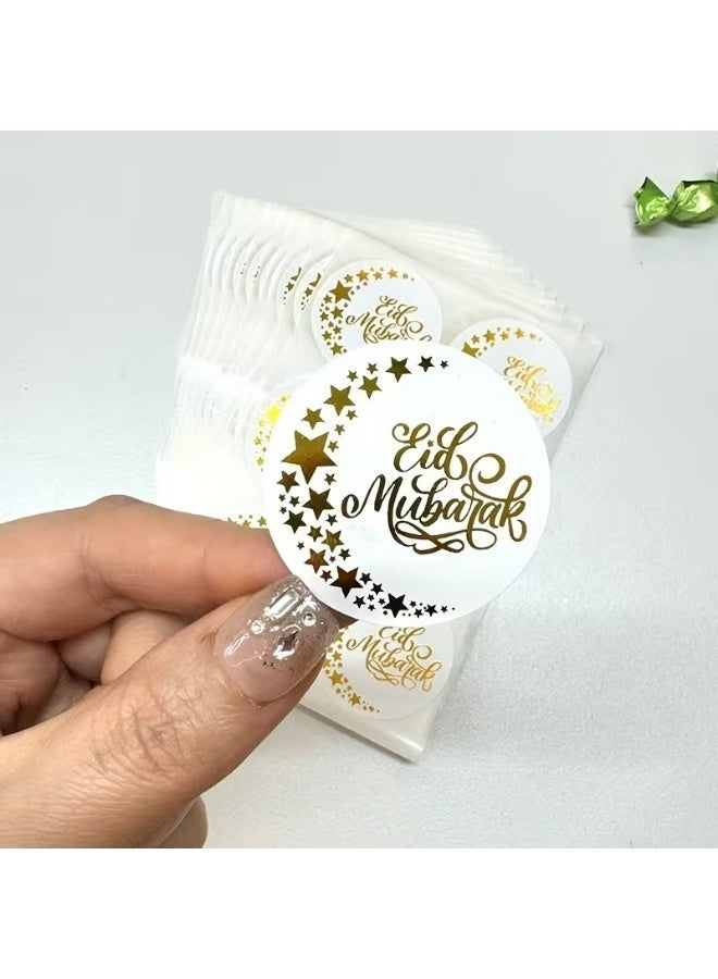 Kandid Eid 4x4cm Stickers 100pcs [Golden Foil] - Image 3