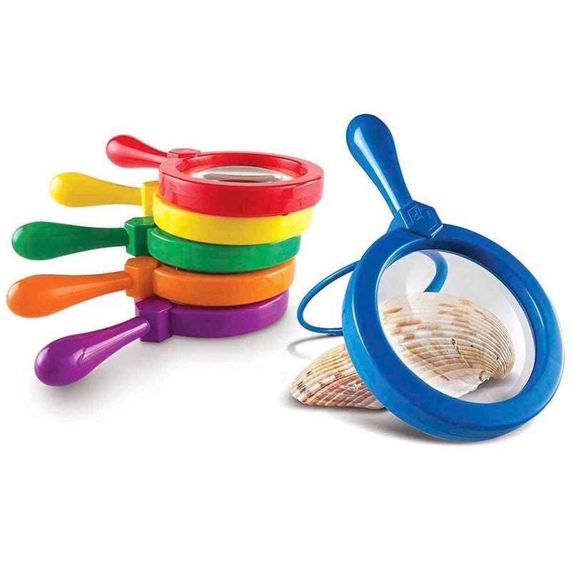 Learning Resources Jumbo Magnifiers - 6 Pieces, Ages 3+ Toddler Learning Toys, Exploration Toys for Kids, Magnifiers for Kids,Back to School Supplies, Teacher Supplies - Image 2