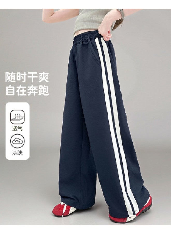 Bumblebee Girls Pants Summer Thin 2025 New Summer Kids Sport Wide Leg Pants Girls Mosquito-proof Trousers - Image 1