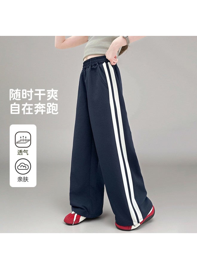 Bumblebee Girls Pants Summer Thin 2025 New Summer Kids Sport Wide Leg Pants Girls Mosquito-proof Trousers - Image 2