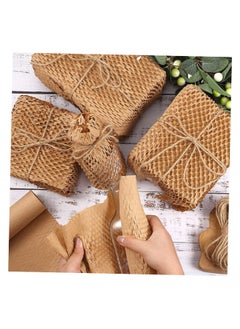 ecobee THINK GREEN Eco-friendly Bubble wrap | HoneyComb paper for protective packaging with cushioning | 15” x 165 feet (usable 250 feet) | wrapping supplies, fragile items, gifts  - Image 4