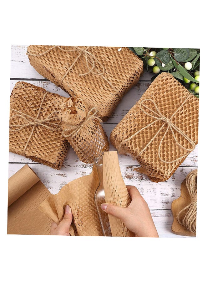 إيكوبي ثينك جرين غلاف فقاعي صديق للبيئة | ورق قرص العسل للتغليف الواقي مع توسيد | 15 بوصة × 165 قدما (قابلة للاستخدام 250 قدما) | تغليف اللوازم ، العناصر الهشة ، الهدايا - Image 4