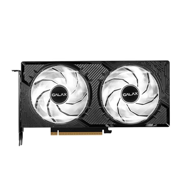 Galax GeForce RTX 5070 1-Click OC 12GB GDDR7 GPU Overclockable Graphics Card | DLSS 4, Ray Tracing, PCIe 5.0 | 192-bit, 28Gbps, 8K | HDMI 2.1b & DP 2.1b | Dual 92mm Fans | LED Lighting Effects - Black - Image 3