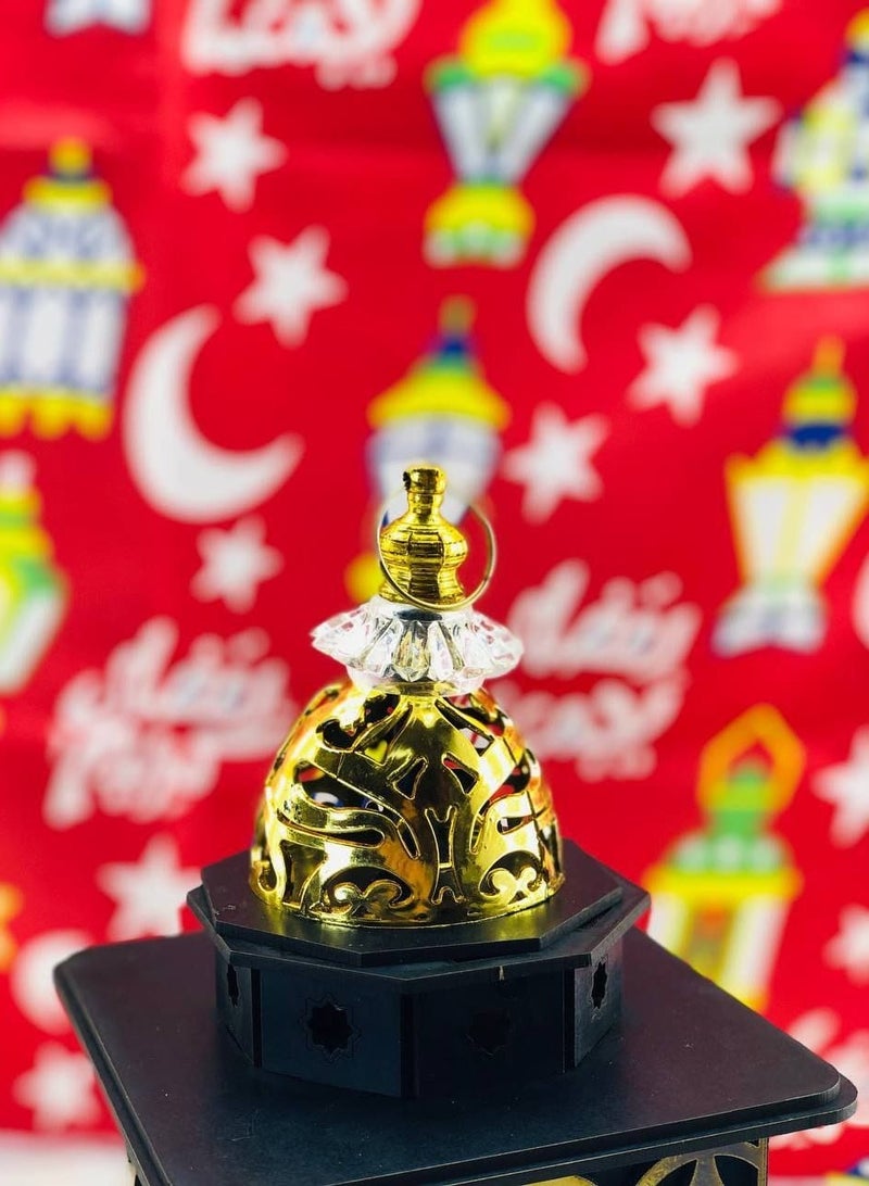 الفوانيس الخشب التقطيع الليزر و الخامة التقيلة فانوس الكعبه اللي بينور و أغاني رمضان الذهبي المقاس: ١٣*٣٠ سم - Image 3