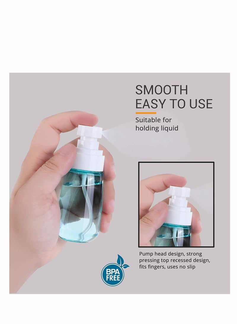 NIBEMINENT Spray Bottle, Spritzer Bottle Clear Fine Mist Sprayer Refillable and Reusable Plastic Bottles Empty Travel Professional Suitable for Hair Cleaning Essential Oils Perfume Remover, 2 Pack - Image 3