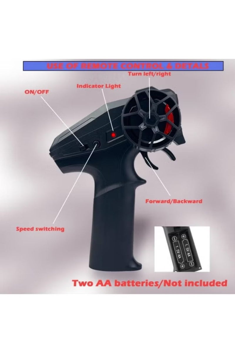 LIMOS RC Drift Car 2.4GHz 1:24 Scale 4WD High Speed Remote Control Car with LED Lights, 2 Batteries, Drift & Racing Tires, Barricades – Classic Design RC Vehicle for Racing & Drifting - Image 5