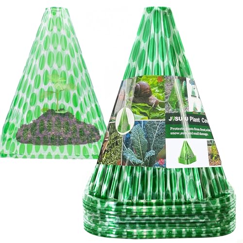 JUSUFU Garden Cloches for Plants20 Pack Plant Covers Reusable Plant Bell Cover Protects Plants from Birds FrostSnails Etc - Image 1