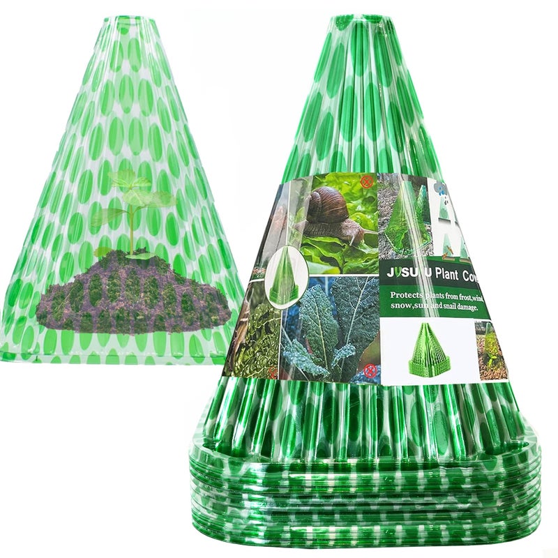 JUSUFU Garden Cloches for Plants20 Pack Plant Covers Reusable Plant Bell Cover Protects Plants from Birds FrostSnails Etc - Image 2