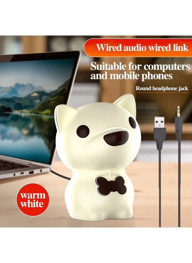 ماركة غير محددة - مكبر صوت USB، مكبر صوت صغير لطيف لسطح المكتب، مناسب لمكبرات الصوت الصغيرة على أجهزة الكمبيوتر وأجهزة الكمبيوتر المكتبية وأجهزة الكمبيوتر المحمولة - Image 1