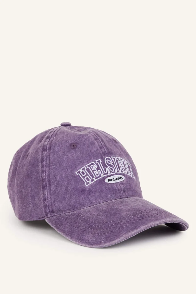ديفاكتو Man Cotton Embroidered Hat