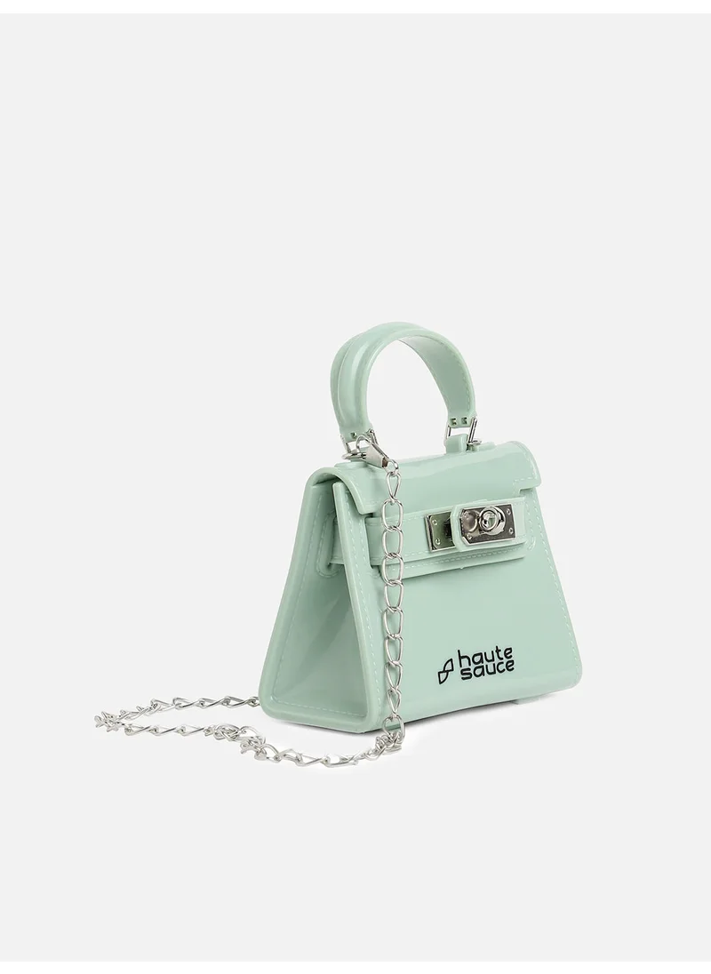 صوص هاوت Green Solid Acrylic Mini Bag