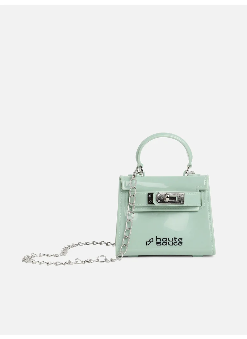 صوص هاوت Green Solid Acrylic Mini Bag