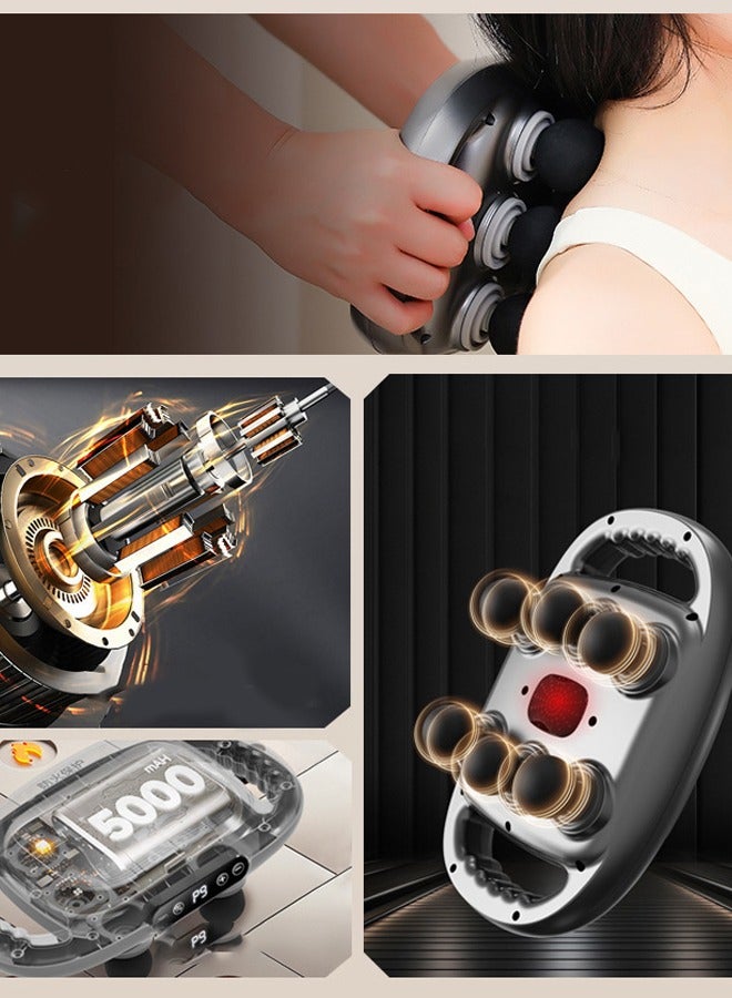 Loquat Massage Gun Professional Handheld Massager with Adjustable 9 Modes Intensities for Back Legs Waist HIPS Full Body Muscle Relaxation Pain Relief  - Image 2