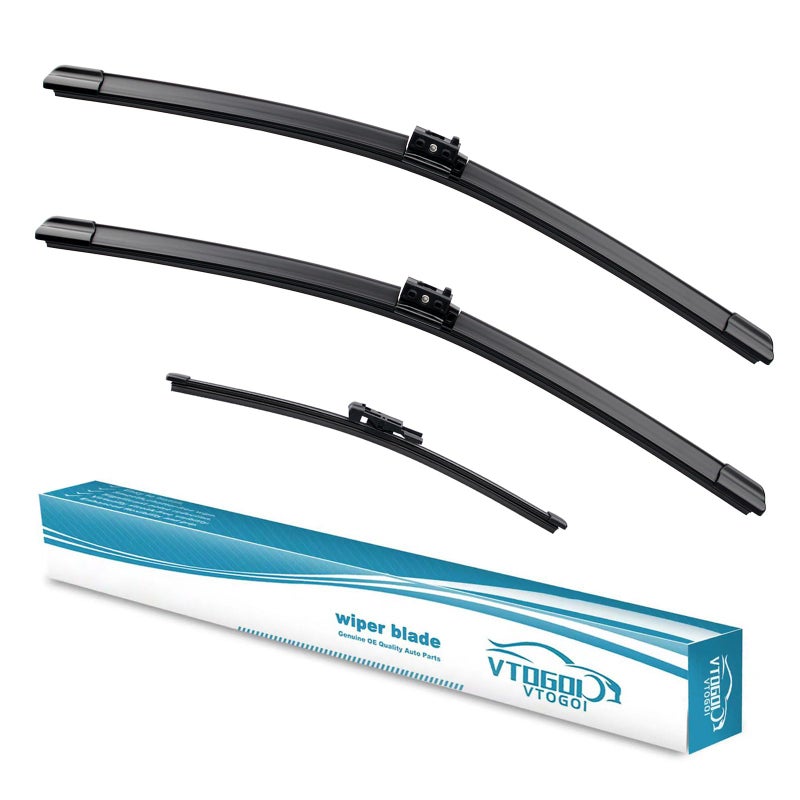 VTOGOI Wiper Blades With Rear Wiper Blades Set For 20162020 MercedesBenz GLA250 Automotive Replacement Windshield Wiper Blades That Meet OEM Quality Easy DIY Install 241912Set of 3