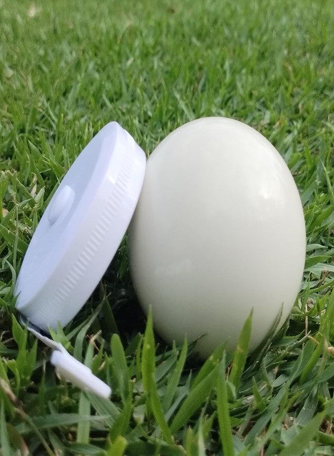 DONZWIYES Pallino Ball Replacement for Bocce and Boule Game, Tournament Quality 2.24 In/57 mm White Bocce Pallino Ball Replacement - Including White Measuring Rope - Image 1