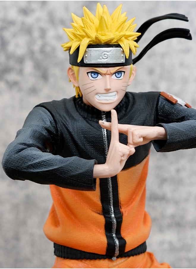 Naruto Naruto Grinning Naruto Action Figure Decorative Resin Sculpture Home Decor Statue, Art Figurine Home Ornament Decoration for Office, Living Room, Bedroom, Book Shelf, TV Cabinet, Desktop  - Image 5