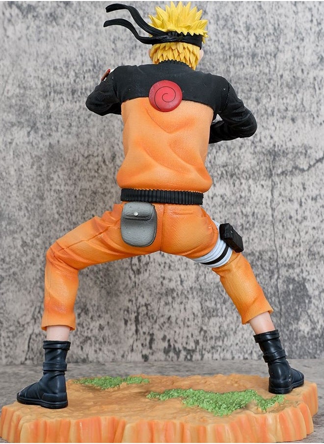 Naruto Naruto Grinning Naruto Action Figure Decorative Resin Sculpture Home Decor Statue, Art Figurine Home Ornament Decoration for Office, Living Room, Bedroom, Book Shelf, TV Cabinet, Desktop  - Image 3