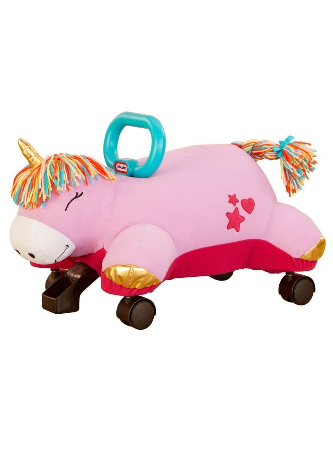 little tikes Little Tikes Unicorn Pillow Soft Plush Racer Ride-on  - Image 1