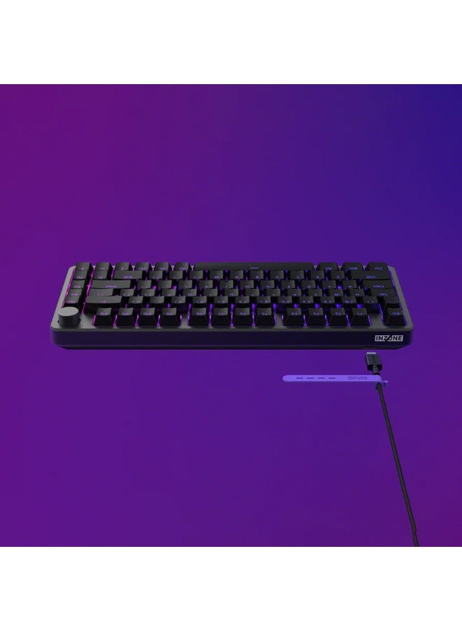 سوني Sony INZONE KBD-H75 Aluminium Chassis | Rapid Trigger | 8K RGB 75% Gaming Keyboard | Black - Image 2