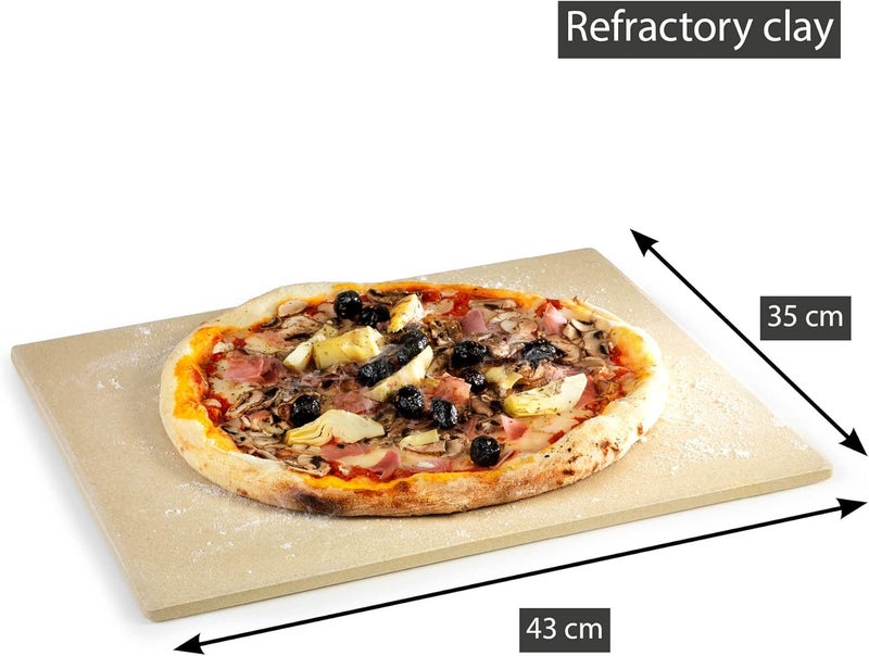 barbecook Pizza Stone Fireproof Ceramic 1.2 cm Thick Suitable for Siesta & Quisson Grill - Image 3
