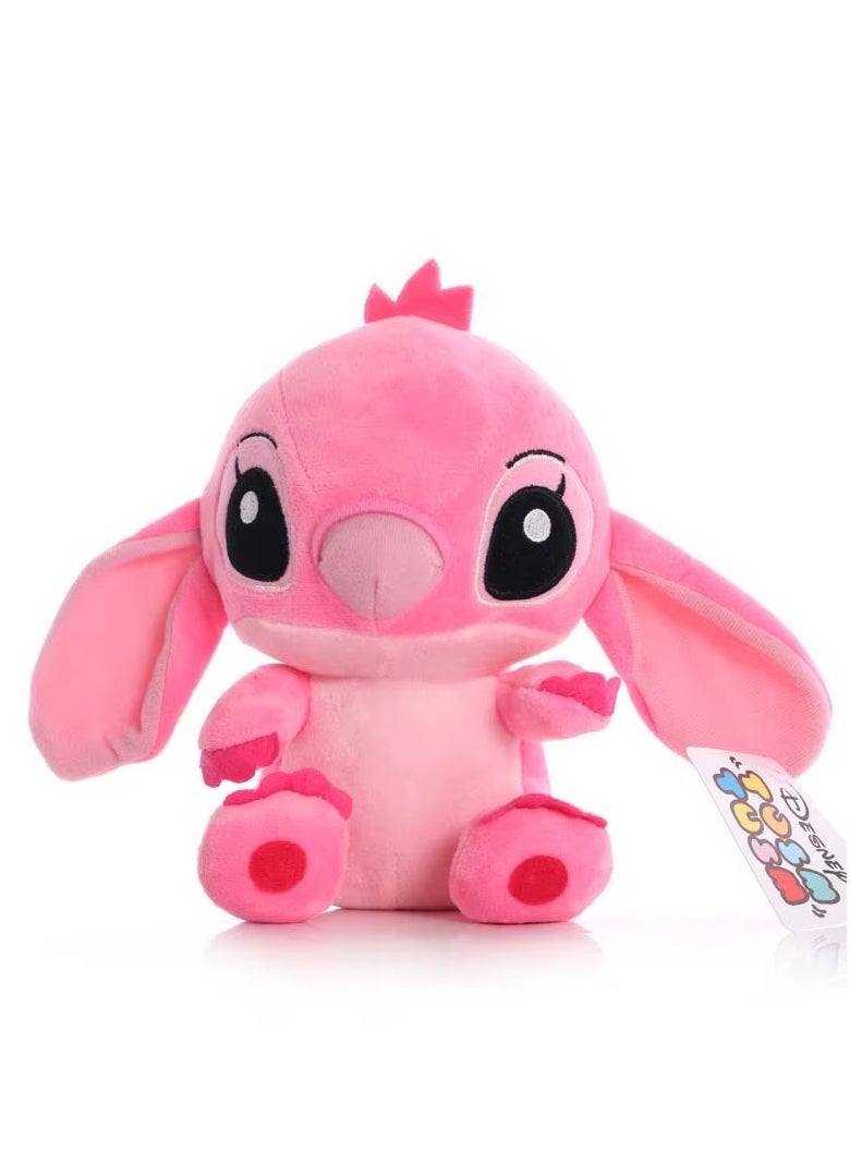 Generic Disney Cartoon Stitch Plush Dolls, Size 25Cm, Pink 