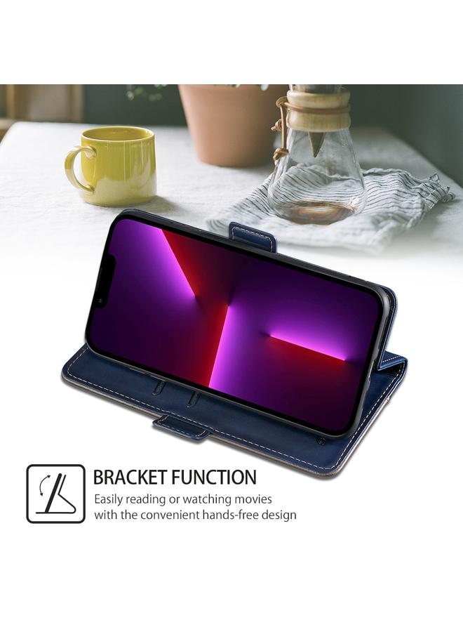 اس-توب جراب هاتف iPhone 16 بلون متباين مع مشبك جانبي من الجلد - Image 4