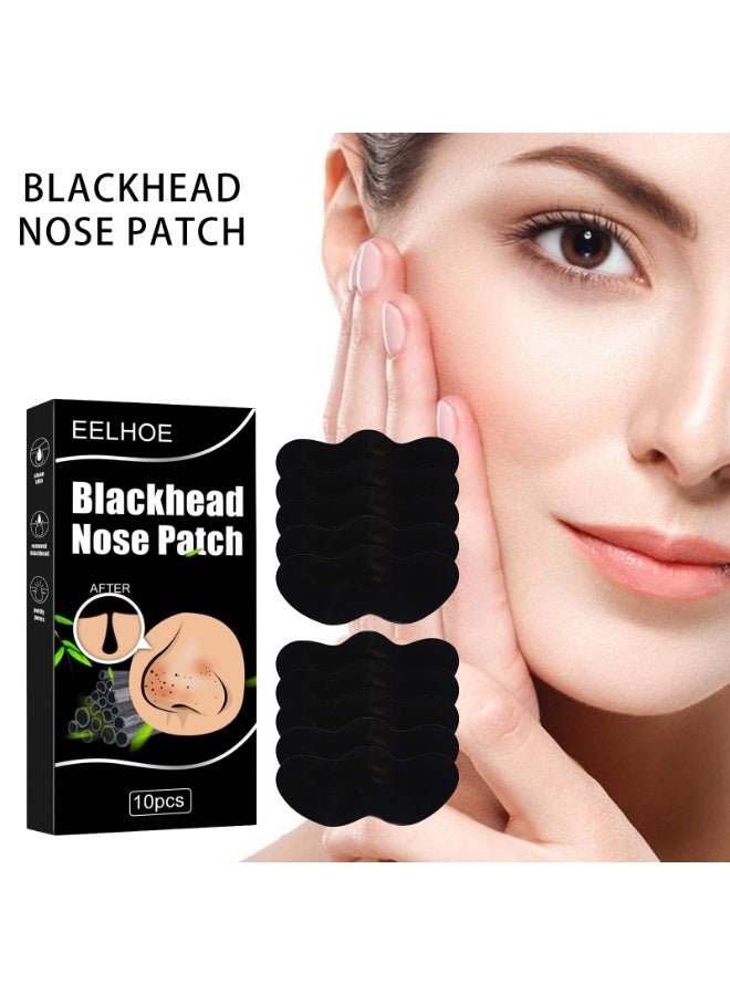 EELHOE Nose Mask Blackheads Care (Pack of 10pc) | Nose Strip, Bamboo | Cleans Pores & balanced Skin and Dirt - Image 3