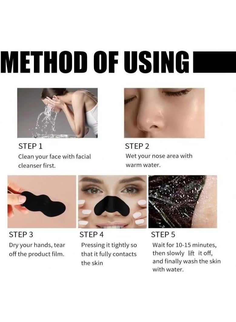 EELHOE Nose Mask Blackheads Care (Pack of 10pc) | Nose Strip, Bamboo | Cleans Pores & balanced Skin and Dirt - Image 5