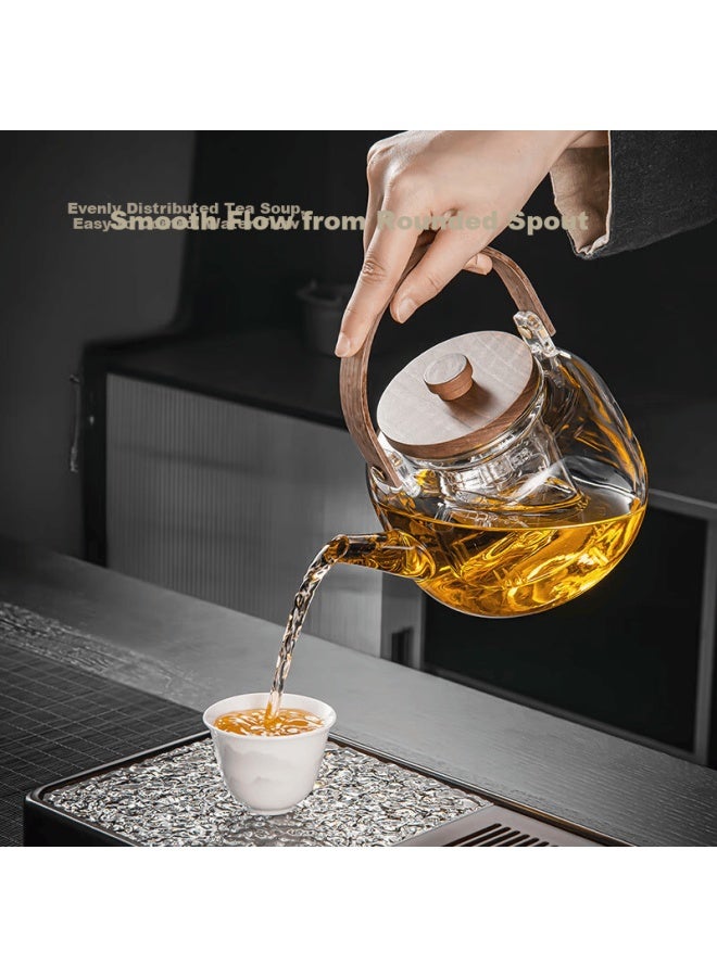 Qixuanyuan High-temperature Resistant Glass Stove-top Tea Kettle Thickened Electric Ceramic Stove Special Health Flower Tea Steaming Kettle Single Pot - Image 5