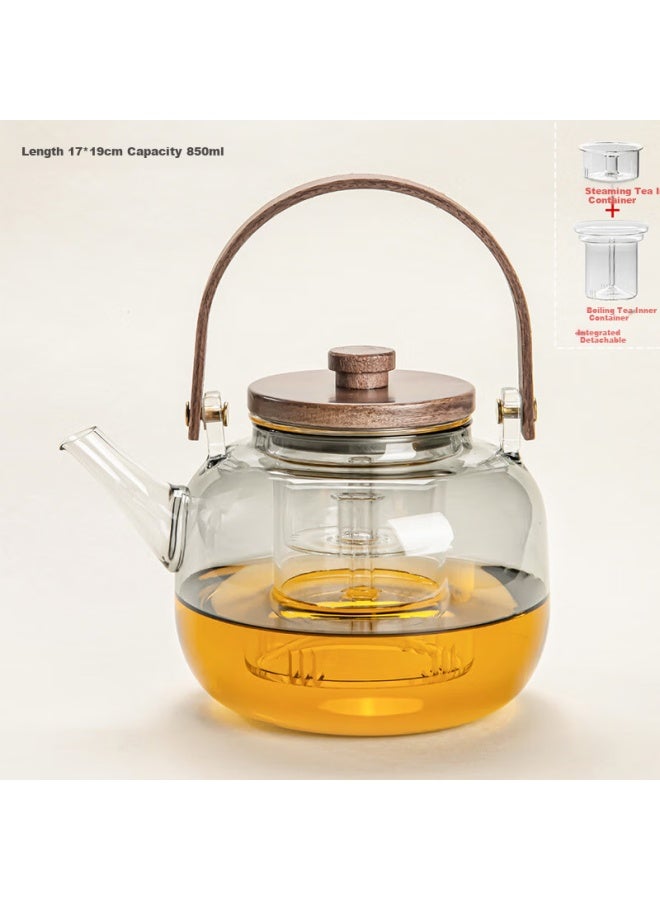 Qixuanyuan High-temperature Resistant Glass Stove-top Tea Kettle Thickened Electric Ceramic Stove Special Health Flower Tea Steaming Kettle Single Pot - Image 1