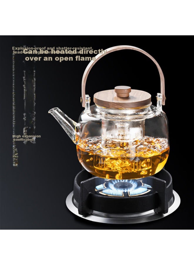 Qixuanyuan High-temperature Resistant Glass Stove-top Tea Kettle Thickened Electric Ceramic Stove Special Health Flower Tea Steaming Kettle Single Pot - Image 2