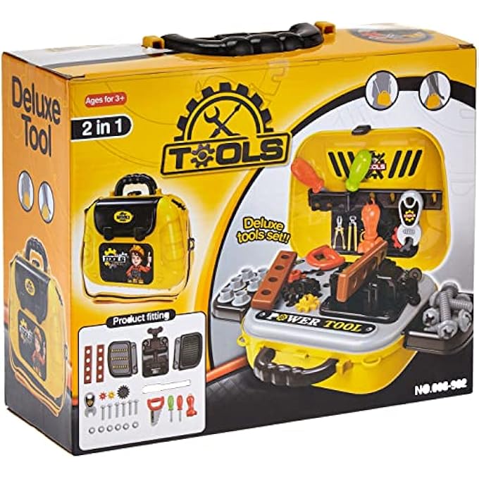 FIDDLY'S 2 IN 1 TOOL SET TOY IN A HAND BAG FOR KIDS - Image 3