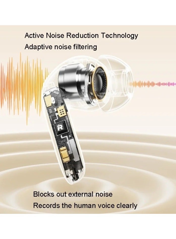 ريماكس سماعات أذن REMAX COZYPODS W10N Crystal Series ANC+ENC اللاسلكية بتقنية البلوتوث - Image 5