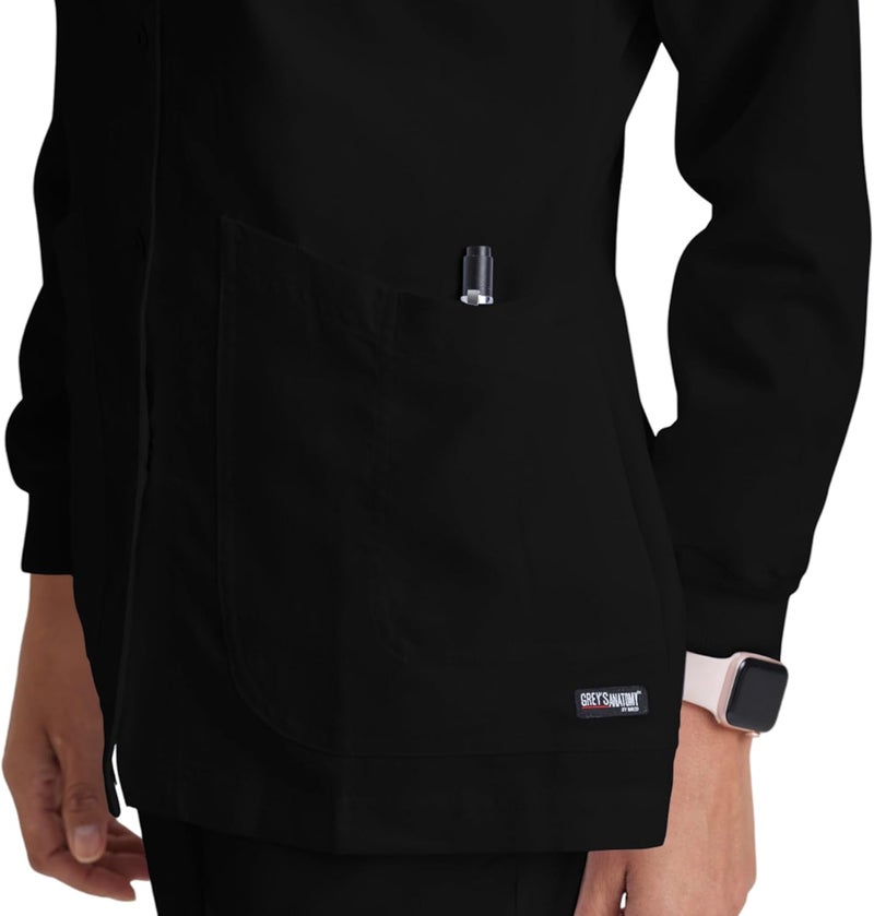 Barco Women's Grey's Anatomy Warm-Up Jacket - Small - Black - Image 5