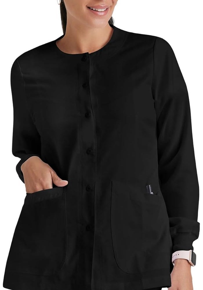 Barco Women's Grey's Anatomy Warm-Up Jacket - Small - Black - Image 1
