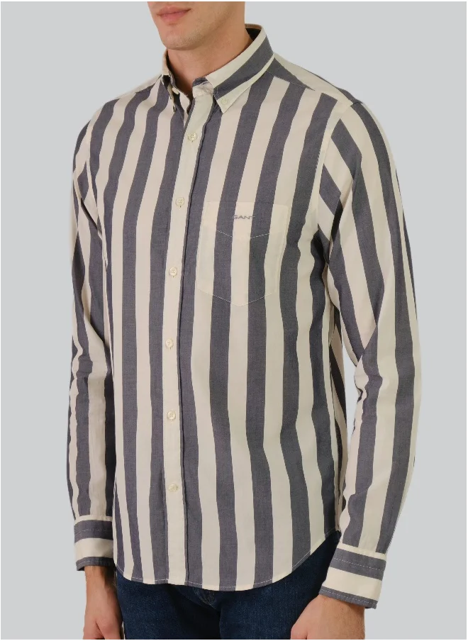 GANT Regular Fit Parasol Striped Poplin Shirt