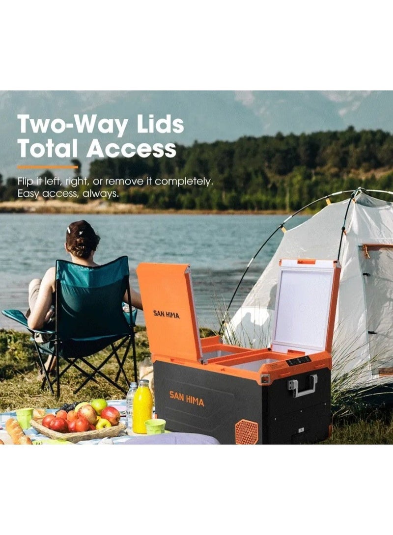 San Hima Portable Camping Fridge Freezer 75L - Image 3
