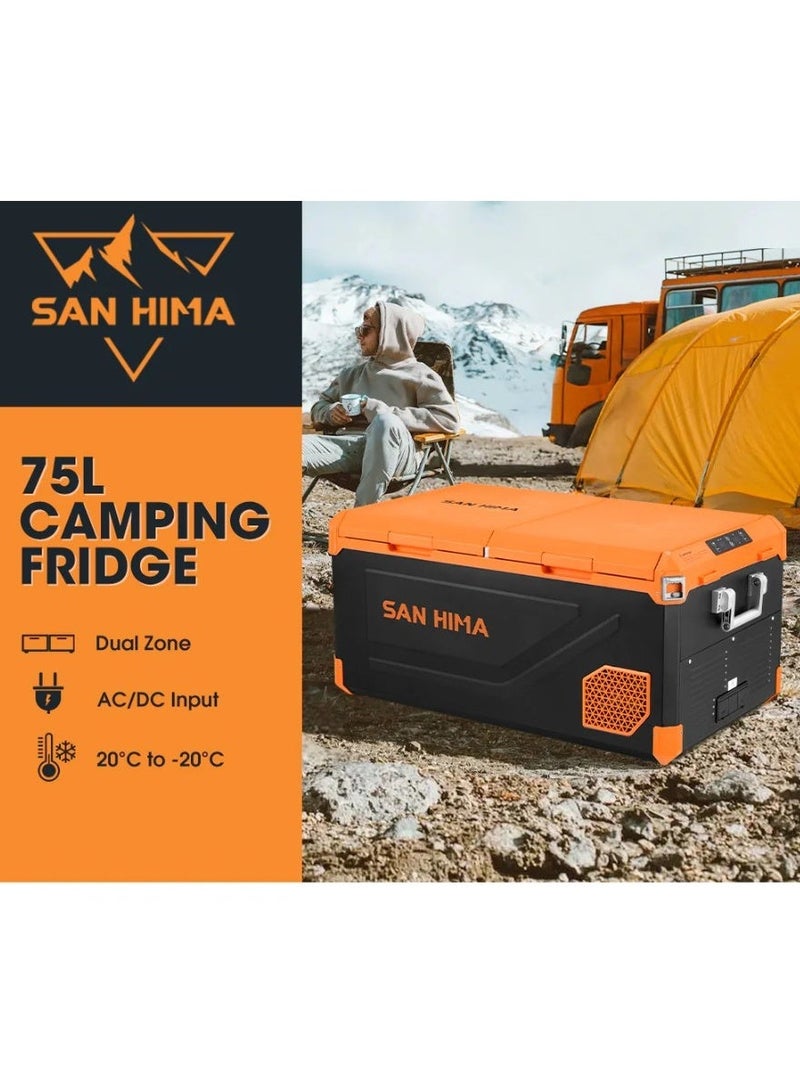 San Hima Portable Camping Fridge Freezer 75L - Image 1