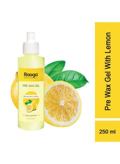 RAAGA PROFESSIONAL Pre Wax Gel With Refreshing Lemon And Cocoa Butter For All Skin Types | Prepares Skin For Waxing And Smoother Hair Removal (250 Ml)  - Image 1