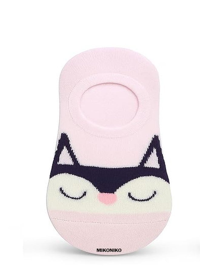 MIKONIKO Kids Loafer Socks - Cute Cat Design, Soft Cotton, Breathable & Comfortable, for Boys & Girls Age 13-14 Years (6 Pairs, Multicolor)- - Image 5