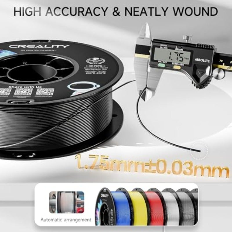 PETG Filament 1.75mm 3D Printer Filament Upgraded PLA 1kg Neatly Wound Spool Dimensional Accuracy 0.03mm Fit for Ender Bambu Lab Anycubic ELEGOO FDM Printers Grey - Image 5