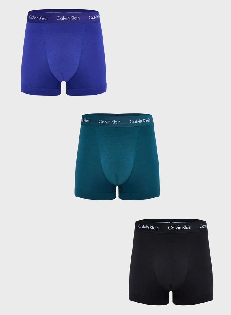 CALVIN KLEIN 3 Pack Assorted Trunks