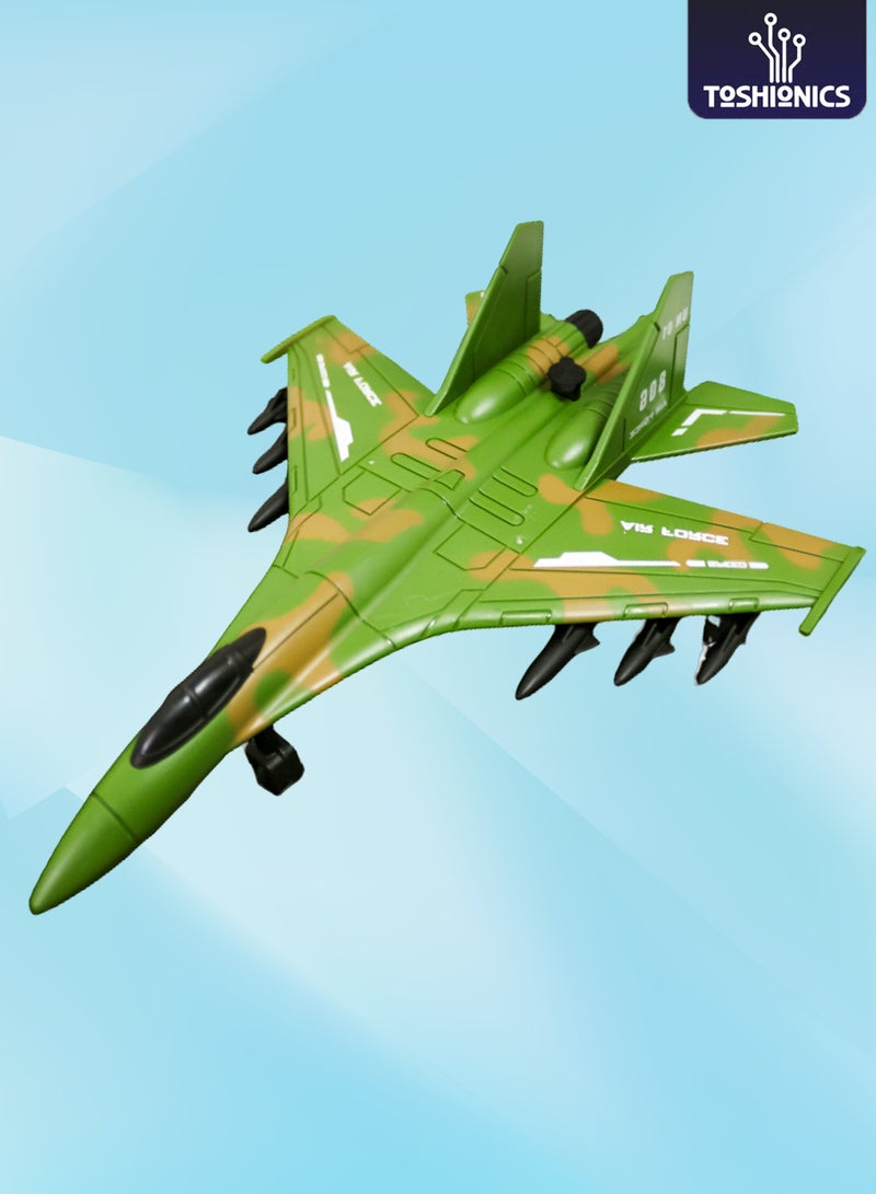 توشيونيكس لعبة طائرة مقاتلة للأطفال - طائرة عسكرية للتحكم عن بعد مزودة بخاصية الرش، بتردد 2.4 جيجاهرتز، متعددة الاتجاهات، بتصميم واقعي لطائرة قتالية، متينة وخفيفة الوزن، هدية مثالية للأولاد من سن 3 سنوات فما فوق (موديل 809-44) - Image 5