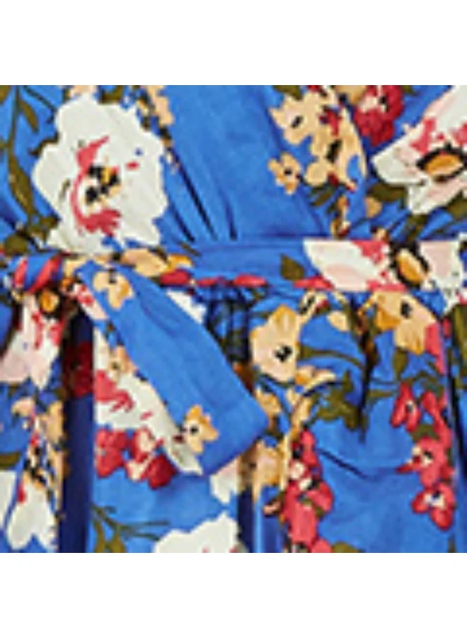 MELA LONDON Floral Print Wrap Dress