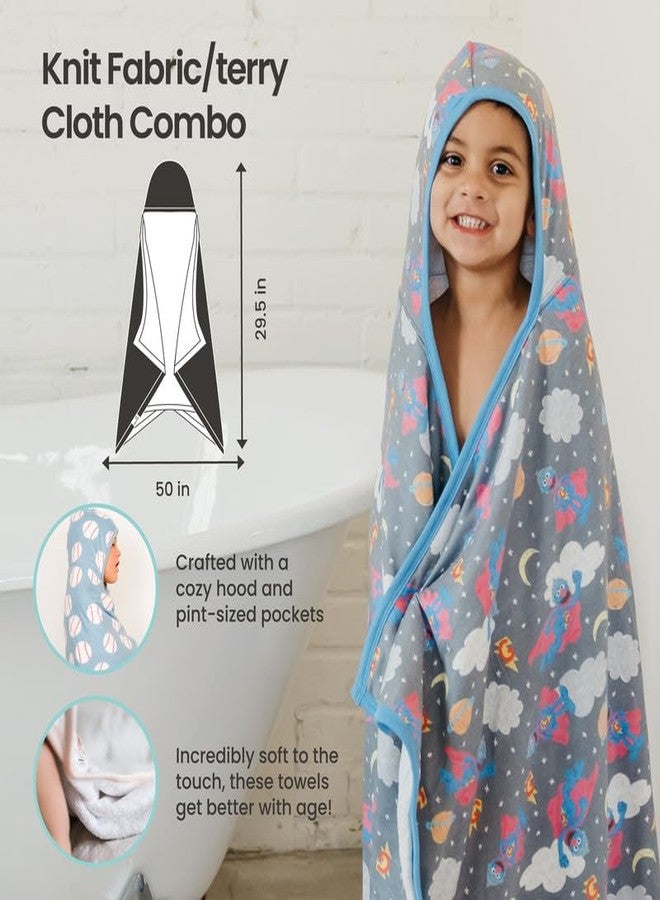 Copper Pearl Hooded Bath Towels Premium Knit/Terry Cloth Toddler Towels with Hood, Pockets, and Cool Designs - Great to Gift and Make Bath Time Fun - Big Kids Hooded Towel, Mabel - Image 3