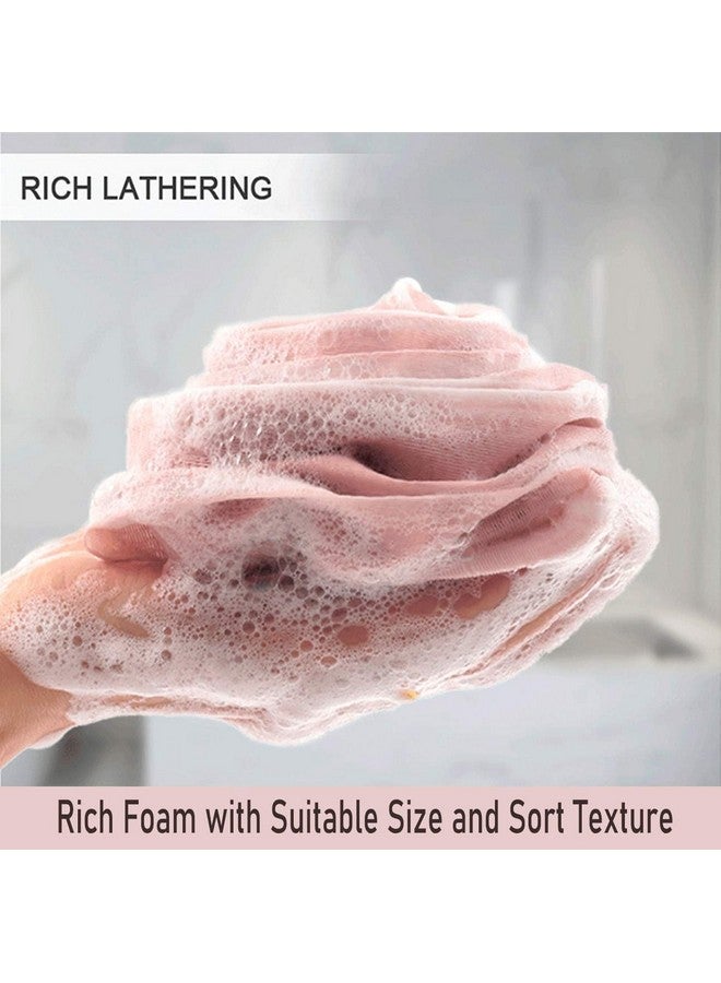 BLISS START 1 pcs Rose Bath Ball Body Scrubber Mesh African Exfoliating Net Loofah Shower Bath Sponge Balls African Net Sponge Shower Accessories - (Multicolour) - Image 4